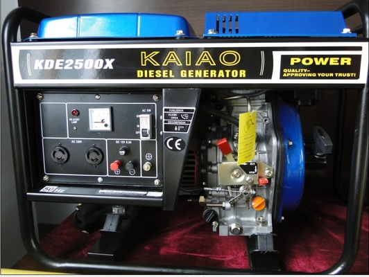 2kva Open Frame Diesel Powered Portable Generators Lightweight Model NO.KDE2500X