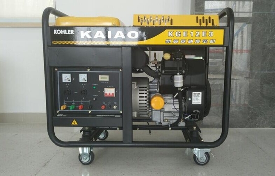 12kva Gasoline Powered Portable Generator Low Fuel Consumption KGE12E3