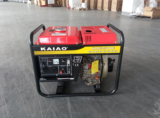 Small 2000 Watt Diesel Generator Portable Fuel Efficiency 3000 rpm 50HZ 60HZ