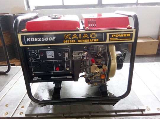 Small 2000 Watt Diesel Generator Portable Fuel Efficiency 3000 rpm 50HZ 60HZ