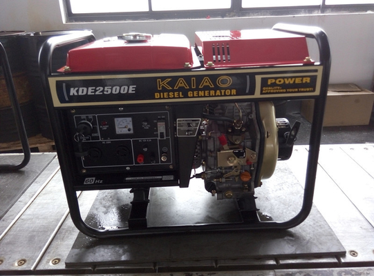 2KW Red Portable Silent Power Generators With Electric Start And Hand Start System