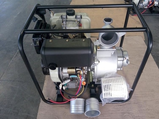 Portable 4 Inch Diesel Driven Water Pump With Electric Start And Hand Start System