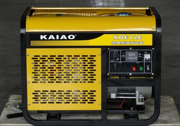 3000 rpm Double Cylinder 10Kw Diesel Generator , Open Type Diesel Generator