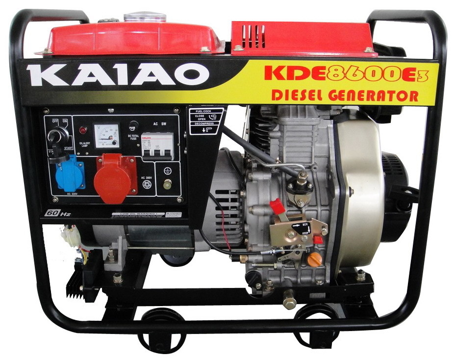 CE Small Diesel Generators 3phase 6.5kw Diesel Generator Set 8600E3 For Home