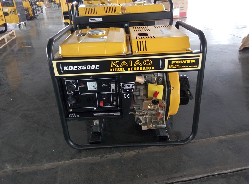 3KW AC Single Phase Open Frame Diesel Generators Hand Start System For Industrial